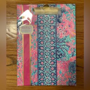 Lilly Pulitzer Clipboard Folio Notepad NWT Splendor in the Sand